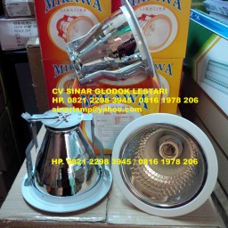 Rumah Lampu Downlight E27 5′′ White